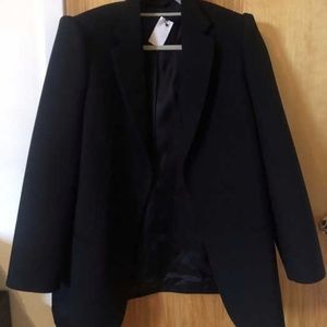 Balenciaga Ladies Black Suspended Shoulder JackeT